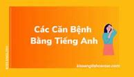 Các Căn Bệnh Bằng Tiếng Anh